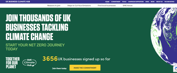 Tackling climate change website