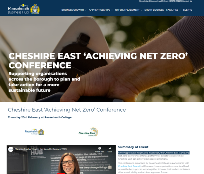 Cheshire East Net Zero Conference