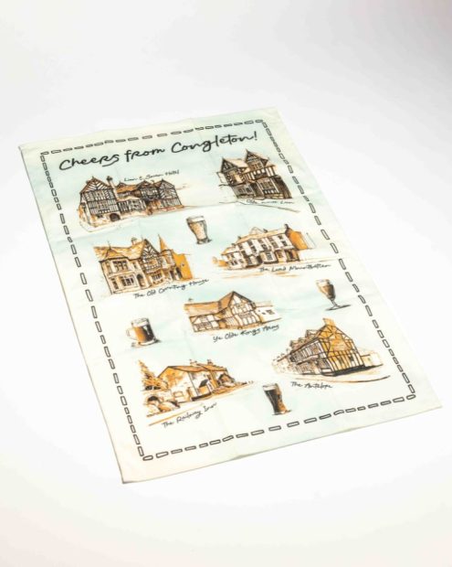 Congleton Pubs Tea towel