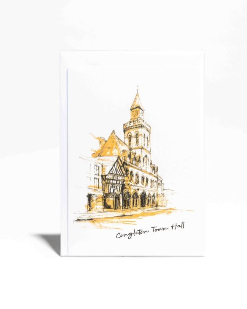 Congleton Town Hall postcard