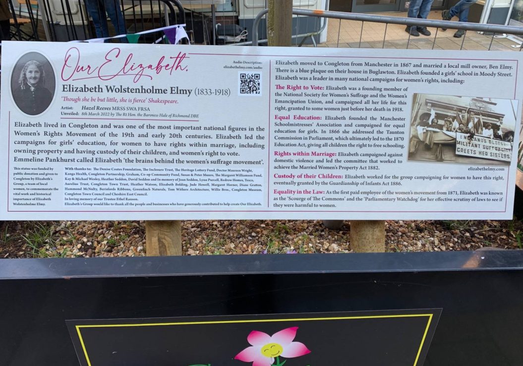 Elizabeth's explanation board.