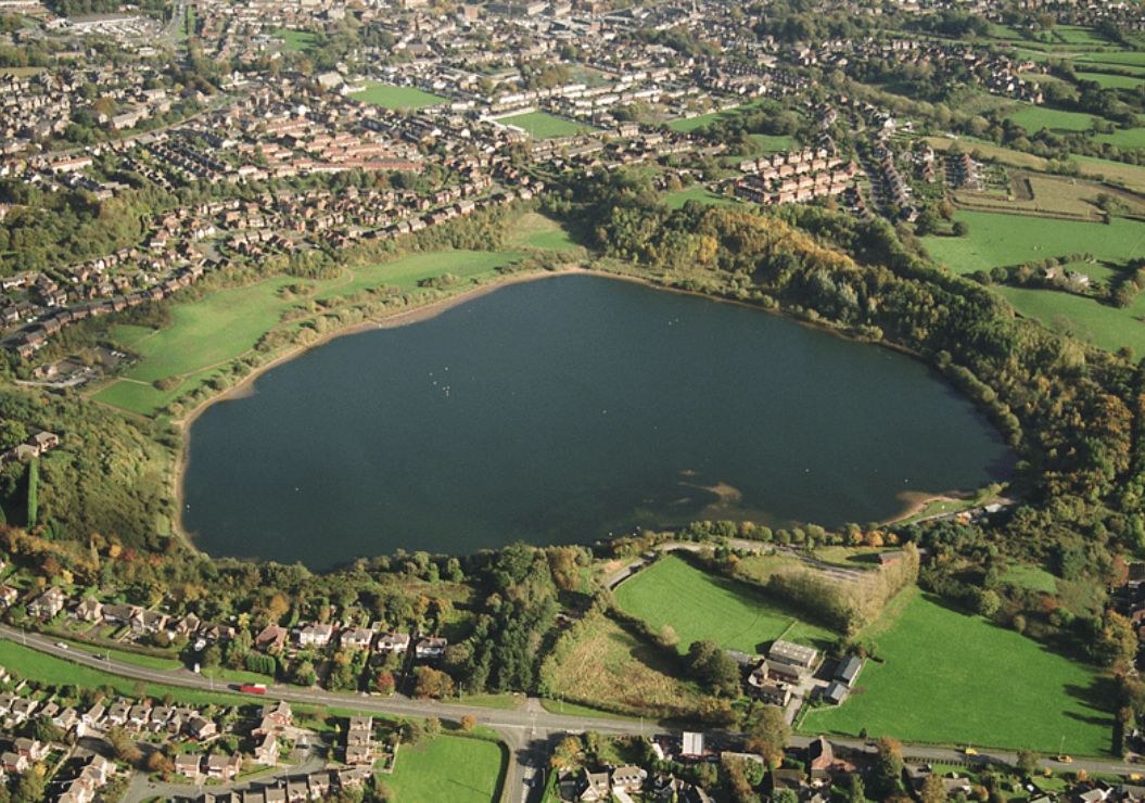Aerial View of Astbury Mere