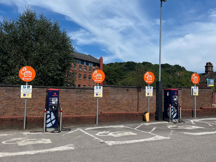 Electric charging points for cars