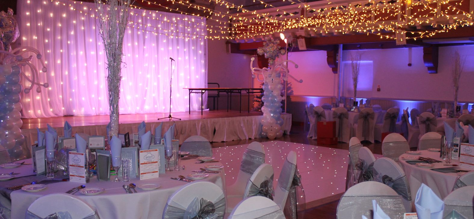 Wedding evening with dance floor