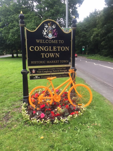 Orange painted bike for Tour of Britain 2016