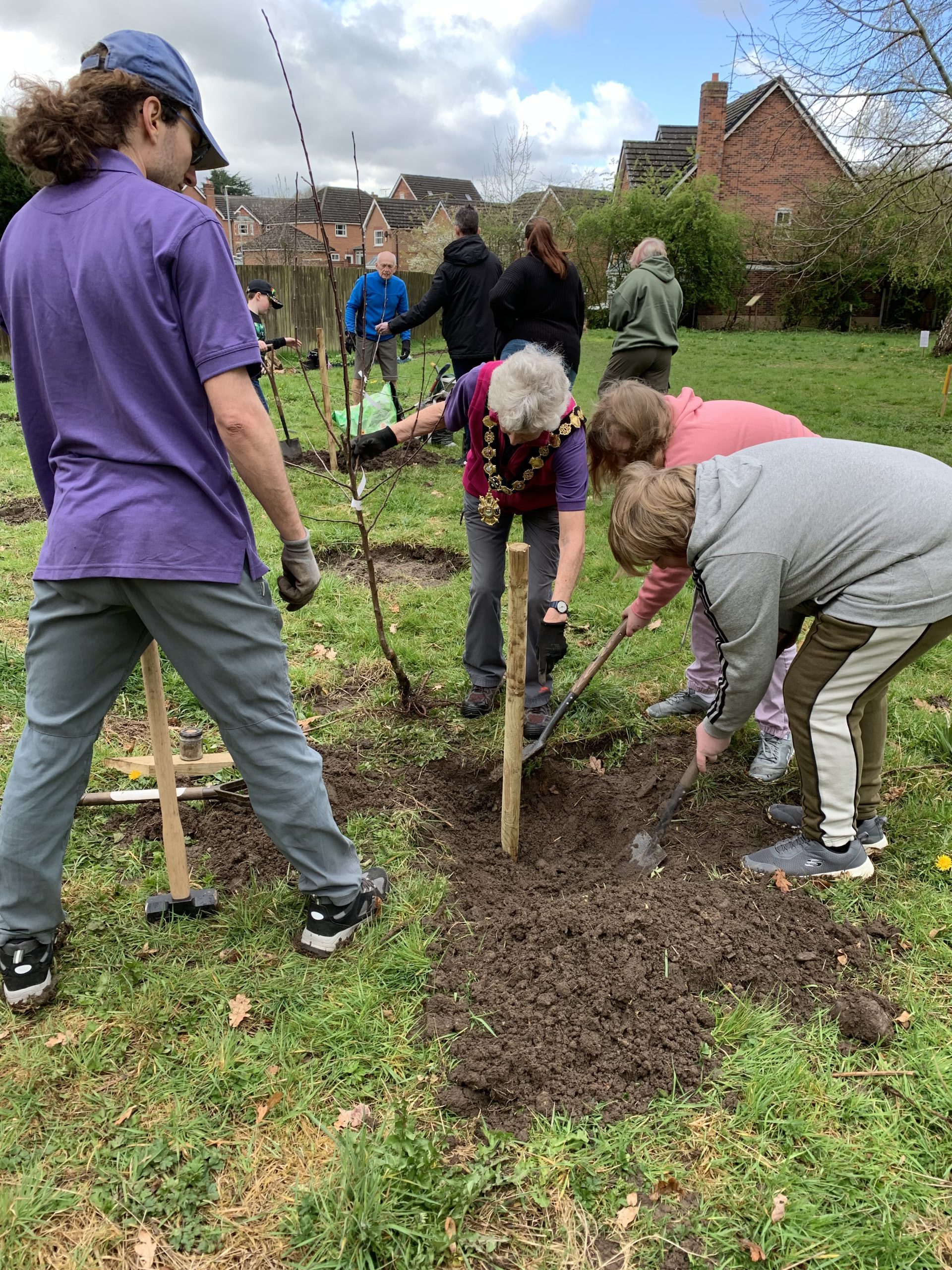 Trees for Congleton planting a tree
